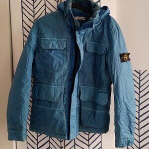Stone Island Multipocket Mussola Gommata Royal Blue Field Jacket AW 2011 Size M